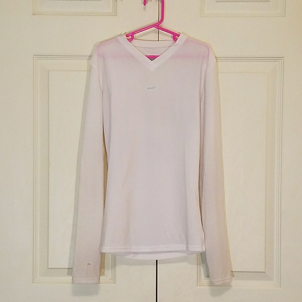 Under Armour Children's Long-Sleeve White Top